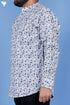 Regular Fit Cotton Men’s Short Kurta In Floral Print